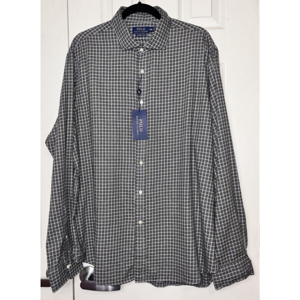 Polo Ralph Lauren Heather Flannel M Tribeca Grey/Cream Size XXL New